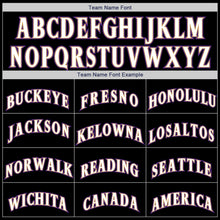 Load image into Gallery viewer, Custom Black White-Purple Authentic Baseball Jersey