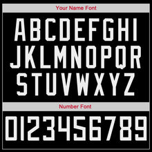 Load image into Gallery viewer, Custom Black White-Red Authentic Throwback Basketball Jersey