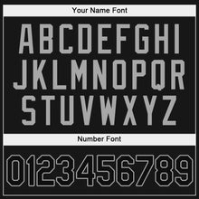 Load image into Gallery viewer, Custom Black Black-Orange Authentic Split Fashion Baseball Jersey