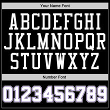 Load image into Gallery viewer, Custom Black White-Purple Authentic Throwback Basketball Jersey