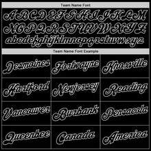 Load image into Gallery viewer, Custom Black Black-Gray Authentic Throwback Basketball Jersey