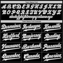 Load image into Gallery viewer, Custom Black White-Gray Authentic Throwback Basketball Jersey