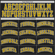 Load image into Gallery viewer, Custom Black Gold-White Authentic Throwback Basketball Jersey