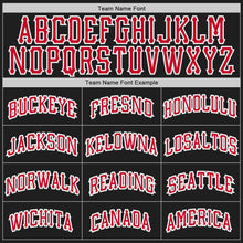 Load image into Gallery viewer, Custom Black Red-White Authentic Throwback Basketball Jersey