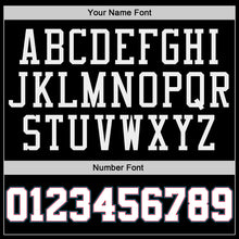 Load image into Gallery viewer, Custom Black White-Teal Authentic Throwback Basketball Jersey