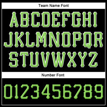 Load image into Gallery viewer, Custom Black Neon Green-White Stitched Adjustable Snapback Hat