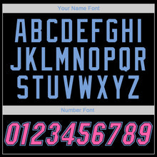 Load image into Gallery viewer, Custom Black Pink-Light Blue Performance T-Shirt