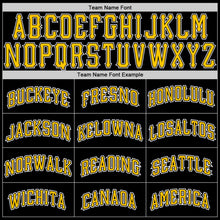 Load image into Gallery viewer, Custom Black Gold-White Authentic Skull Fashion Baseball Jersey