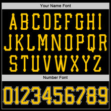 Load image into Gallery viewer, Custom Black Gold-White Authentic Skull Fashion Baseball Jersey