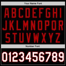 Load image into Gallery viewer, Custom Black White-Red Authentic Skull Fashion Baseball Jersey