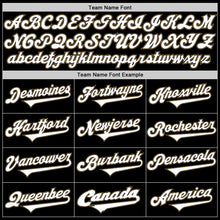 Load image into Gallery viewer, Custom Black White-Old Gold Authentic Baseball Jersey