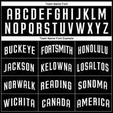 Load image into Gallery viewer, Custom Black White Authentic Baseball Jersey