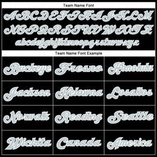 Load image into Gallery viewer, Custom Black Silver-White Mesh Authentic Throwback Football Jersey