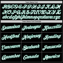 Load image into Gallery viewer, Custom Black White-Kelly Green Authentic Baseball Jersey