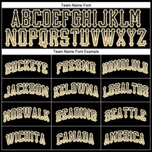 Load image into Gallery viewer, Custom Black Vegas Gold-White Authentic Drift Fashion Baseball Jersey