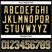 Load image into Gallery viewer, Custom Black Vegas Gold-White Authentic Drift Fashion Baseball Jersey