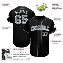 Load image into Gallery viewer, Custom Black Silver-White Authentic Drift Fashion Baseball Jersey