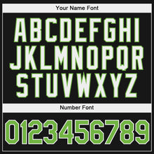 Load image into Gallery viewer, Custom Stitched Black Neon Green-White Sports Pullover Sweatshirt Hoodie