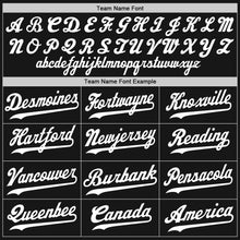 Load image into Gallery viewer, Custom Stitched Black White-Red Sports Pullover Sweatshirt Hoodie