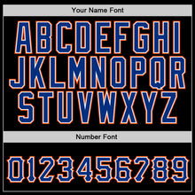 Load image into Gallery viewer, Custom Stitched Black Royal-Orange Sports Pullover Sweatshirt Hoodie
