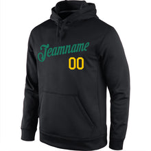 Load image into Gallery viewer, Custom Stitched Black Kelly Green-Gold 3D Skull Pineapple Head Sports Pullover Sweatshirt Hoodie