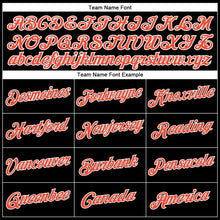 Load image into Gallery viewer, Custom Black White Pinstripe Orange-White Authentic Basketball Jersey