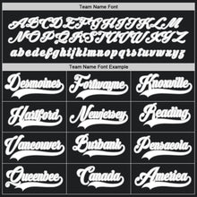 Load image into Gallery viewer, Custom Black White-Gray Hockey Jersey