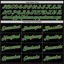 Load image into Gallery viewer, Custom Black Kelly Green-Old Gold Performance T-Shirt