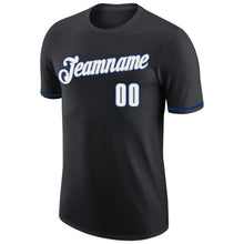 Load image into Gallery viewer, Custom Black White-Royal Performance T-Shirt