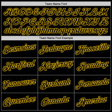 Load image into Gallery viewer, Custom Black Black-Gold Performance T-Shirt