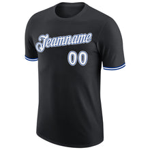 Load image into Gallery viewer, Custom Black White-Royal Performance T-Shirt