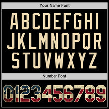 Load image into Gallery viewer, Custom Black Vintage USA Flag-Cream Performance T-Shirt