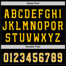 Load image into Gallery viewer, Custom Black Gold-White Hockey Jersey