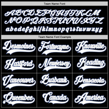 Load image into Gallery viewer, Custom Black White-Royal Hockey Jersey