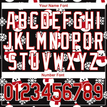 Load image into Gallery viewer, Custom Black Red-White Christmas 3D Performance T-Shirt