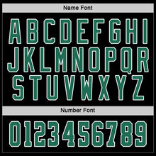 Load image into Gallery viewer, Custom Black Kelly Green-White Hockey Jersey