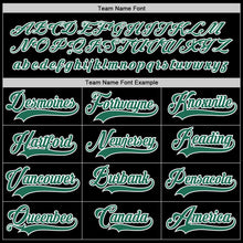 Load image into Gallery viewer, Custom Black Kelly Green-White Hockey Jersey