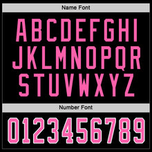 Load image into Gallery viewer, Custom Black Pink-White Hockey Jersey