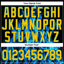 Load image into Gallery viewer, Custom Stitched Black Gold-Aqua 3D Pattern Design Flame Sports Pullover Sweatshirt Hoodie