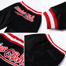 Load image into Gallery viewer, Custom Black Red-White Sports Pants