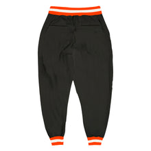 Load image into Gallery viewer, Custom Black Orange-White Sports Pants