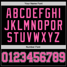 Load image into Gallery viewer, Custom Black Pink-White Authentic Baseball Jersey