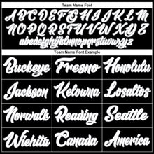 Load image into Gallery viewer, Custom Black Gray Pinstripe White-Gray Authentic Baseball Jersey