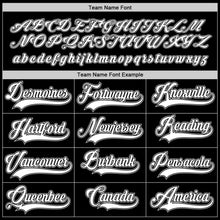 Load image into Gallery viewer, Custom Black White-Gray Hockey Jersey