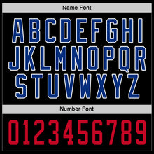 Load image into Gallery viewer, Custom Black Royal-Red Hockey Jersey