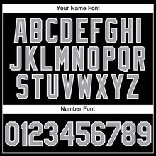 Load image into Gallery viewer, Custom Black Gray-White Authentic Baseball Jersey