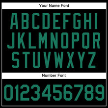 Load image into Gallery viewer, Custom Black Kelly Green Authentic Baseball Jersey