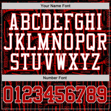 Load image into Gallery viewer, Custom Stitched Black Red-White 3D Pattern Halloween Sports Pullover Sweatshirt Hoodie