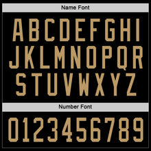 Load image into Gallery viewer, Custom Black Old Gold Hockey Jersey