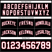 Load image into Gallery viewer, Custom Black White-Red Authentic Throwback Basketball Shorts